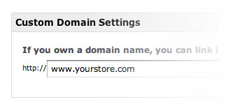 Your own domain for your online store