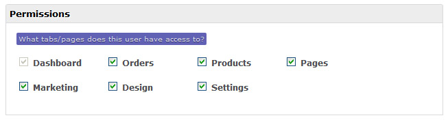 Set User Permissions