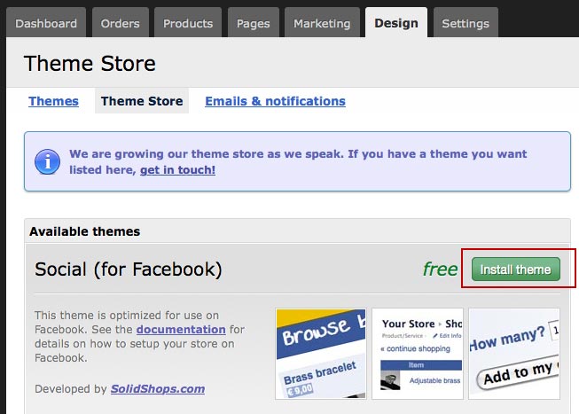 Theme Store